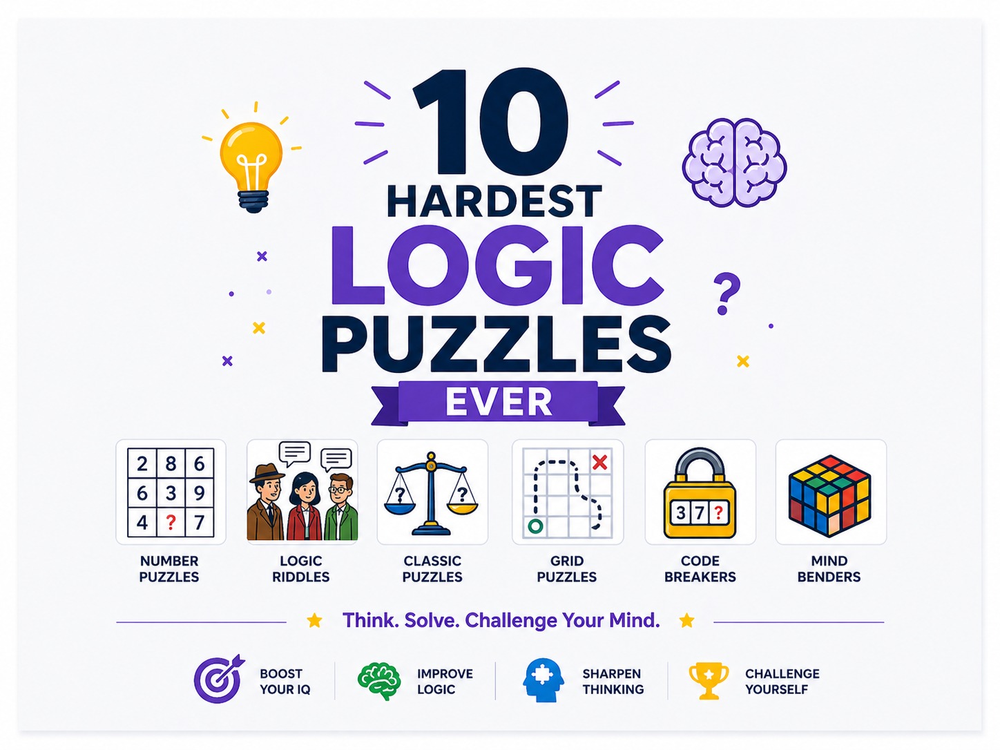10 Hardest Logic Puzzles Ever