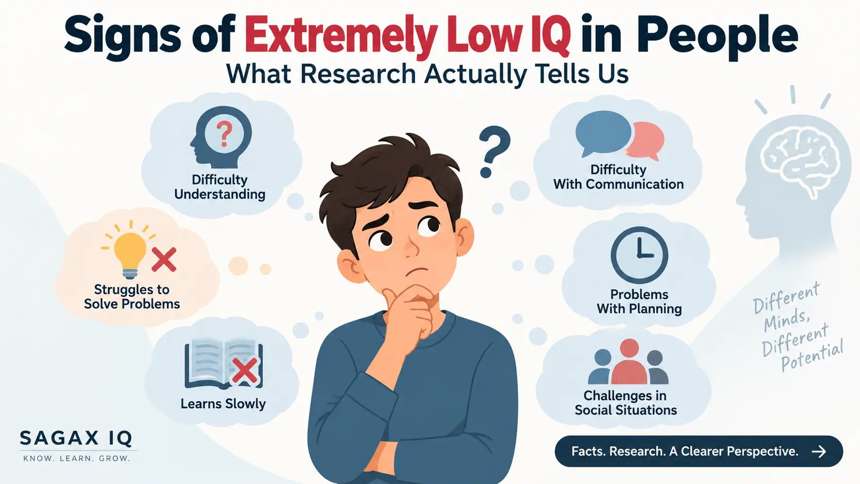 Cover image for the article: Signs of Extremely Low IQ in People: What Research Reveals