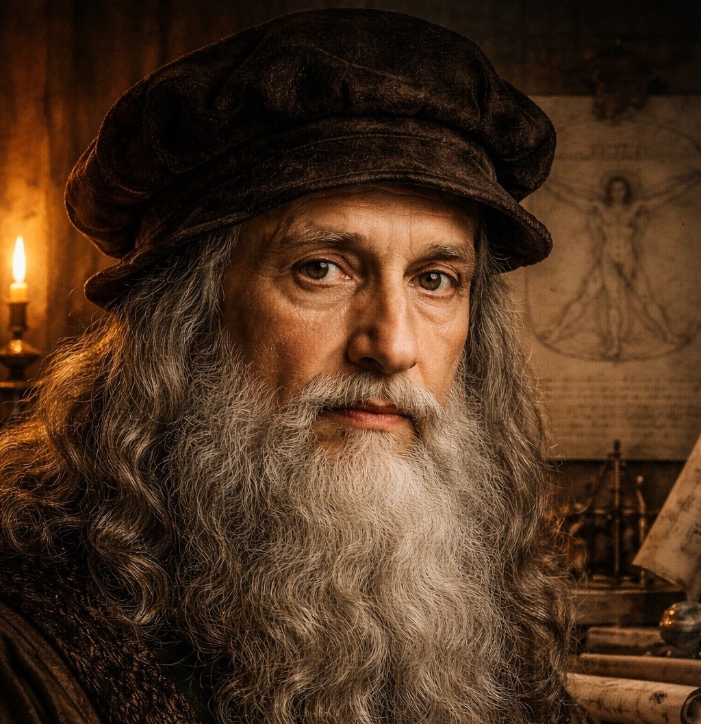 Leonardo da Vinci 180 IQ